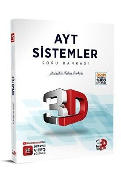 3D Yayınları 3d Ayt Sistemler Soru Bankası