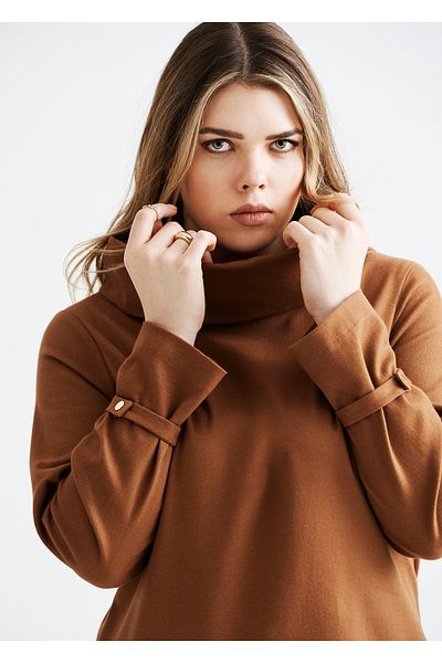 EVEN plus size فستان نسائي برتقالي مقاس كبير