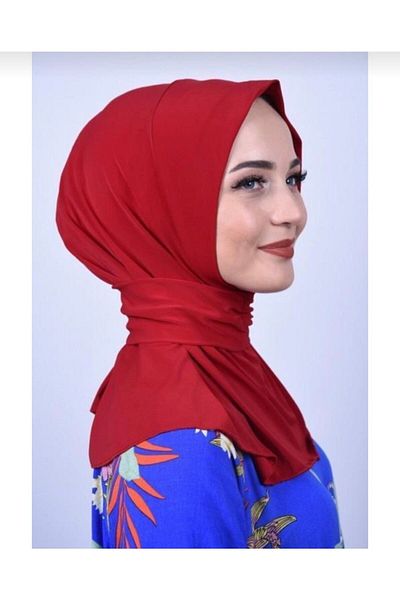Ayselcehobi ملابس السباحة الحجاب العلوية المتوافقة مع Snap Fastener Bonnet Hijab