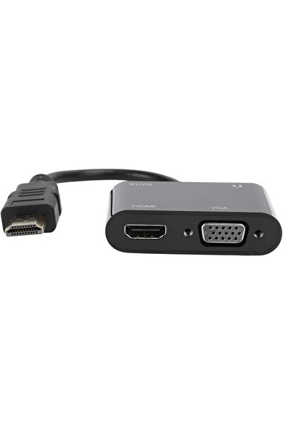 Coverzone 1080p 2in1 Hd'den Vga Hdmi To Vga Dönüştürücü Projeksiyon Hd Ürünleri Vga Ürünlerini Bağlama Zr724