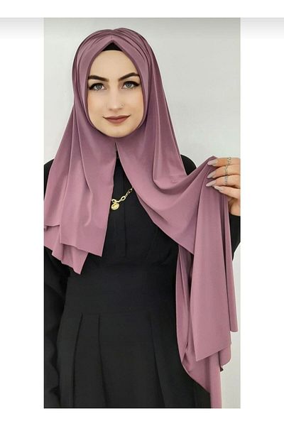 Ayselcehobi Dried Rose Drawstring Ready Shawl