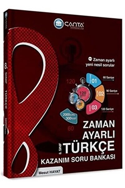 Çanta Yayınları 8. Sınıf Türkçe Zaman Ayarlı Kazanım Soru Bankası