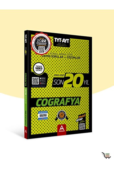 A Yayınları Tyt Ayt Coğrafya Son 20 Yıl Konu Konu Çıkmış Sorular Ve Çözümleri