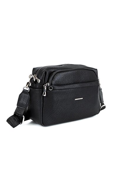 HNB Γυναικεία τσάντα ώμου Vona Mv030 Μαύρη