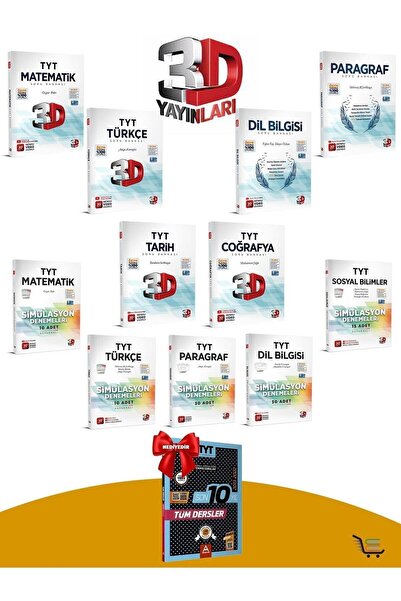 3D Yayınları TYT Eşit Ağırlık Soru Bankası-Deneme Seti Çıkmış Sorular Hediyeli!
