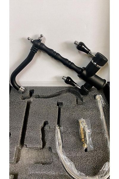 Class Armatür Purified Rustic Black Chrome Sink Faucet
