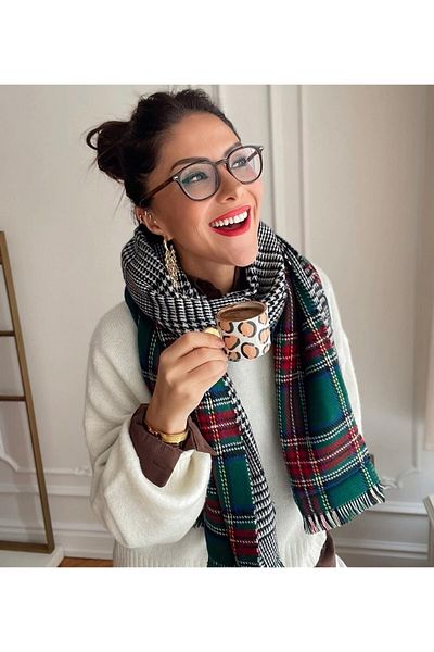 Makro Optik Double Sided Soft Textured Shawl Scarf