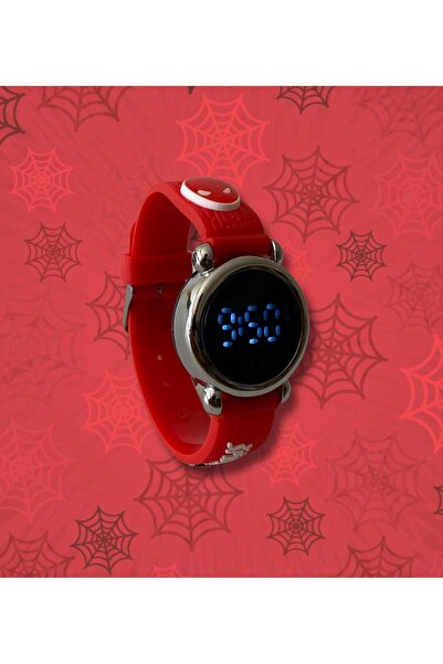 G Sport POLO Spiderman Themed 4-10 Years Old Waterproof LED Digital Children's Wristwatch Silicone Band Children's Watch