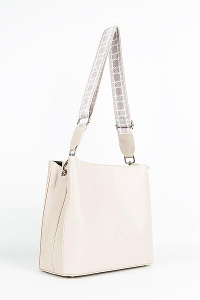 HNB Geantă Cross Strap Geantă de umăr pentru femei Madame Vera MV104 Bej