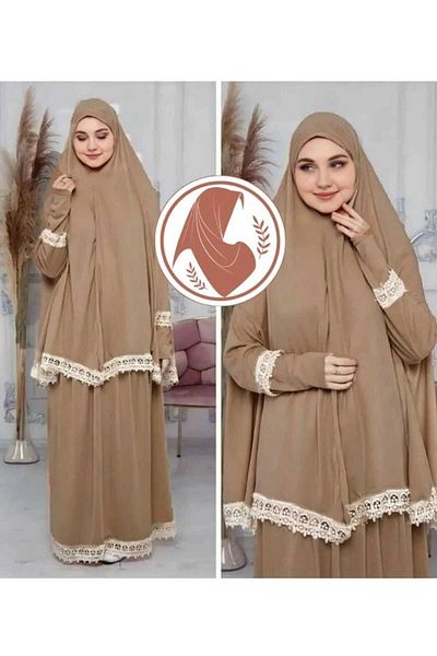 Kutay Collection Women's Two Pieces Prayer Dress with Headscarf