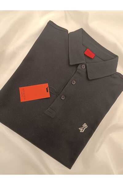 Sarar ІНТЕРВ'Ю ТКАНИНА ПОЛО З ДОВГИМИ РУКАВАМИ SWEAT T-SHIRT - ЧОРНИЙ