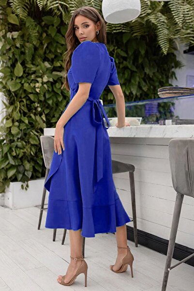 zks grup tekstil Сукня з валлонською спідницею, підперезана поясом, великого розміру від Saks