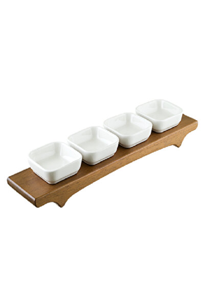 BONNA EXPERİENCE Mood 40cm Dikdörtgen Stand ve Porselen Seti