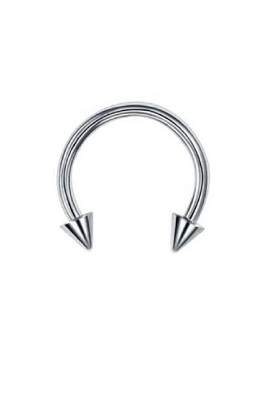 Liva 100% Surgical Steel Arrowhead "septum, Nose, Helix" "nose, Lip, Ear" Spike Half Ring