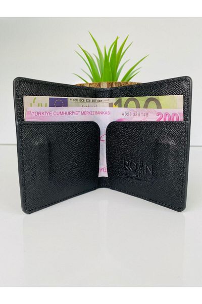 Roan Matte Black Genuine Leather Men's Wallet/Card Holder
