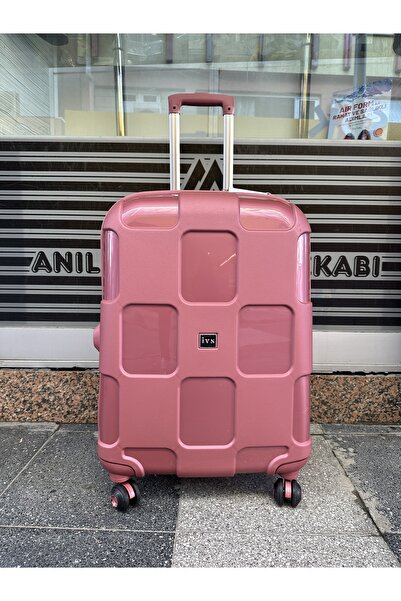 IVS İVS 23 Kadın Kare Gül Kurusu Dört Tekerlek Kırılmaz Darbelere Dayanıklı P...