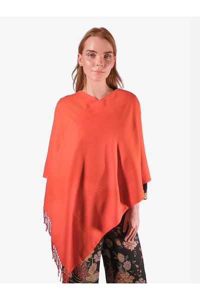 LOVE RAİN FASHİON Pomegranate Flower Patterned Salsa Pashmina Shawl