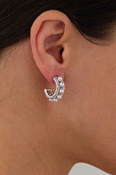 MRK İncili Yarım Halka Küpe