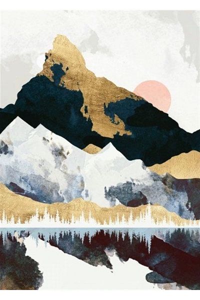 Marcel Kristal Tablo Σειρά Mountain Patterns Diamond Mosaic Πίνακας 51x69