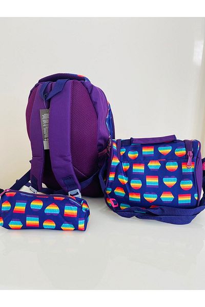 öykümgaleria Girl's Primary School Bag, Lunch Bag and Pen Holder