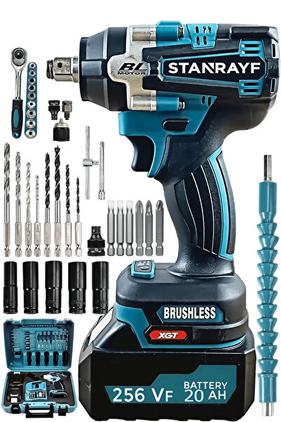 stanrayf Alman Kömürsüz Motor 288 VF 25 Ah Sanayi Tip Setli Bijon Somun Sökme...