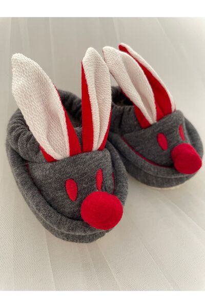 MASALBABY Baby Boy Rabbit Booties / Baby Boy Winter Booties / Soft Booties / Baby Gift