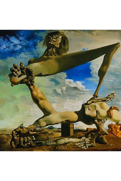 MARCEL SANAT Salvador Dali 1936 Diamond Mosaic Painting - Boiled Beans Soft Construction 56X56Cm