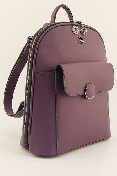 HNB Women's Purple Molded Multi-Pocket Women's Backpack