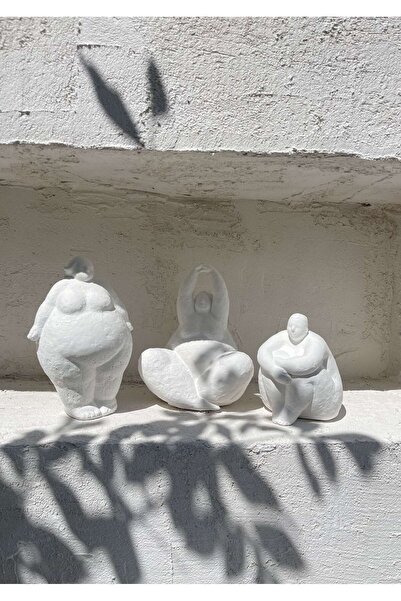 Allegorie.Co Alle Fat Lady 3lü Heykel Koleksiyonu NU CA SE Model