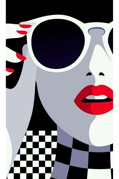 MARCEL SANAT Fashion Icon Diamond Mosaic Painting 20X33Cm