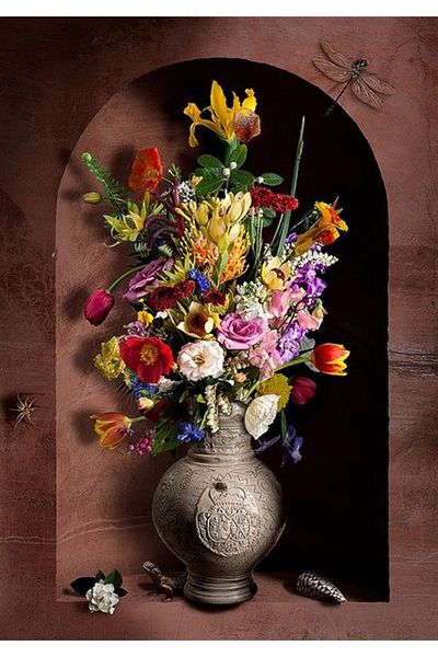 MARCEL SANAT Classic Flowers Diamond Mosaic Painting 41X58Cm