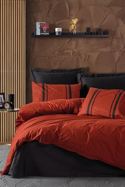 Cotton Box Set cuvertură de pilota simplă Bitter Tile-negru