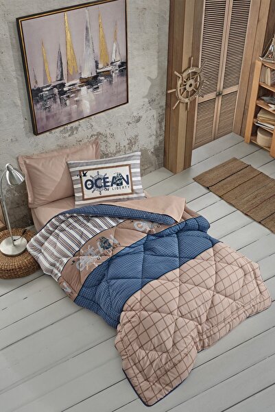 Cotton Box Genç Odası Tek Kişilik Uyku Seti Ocean Lacivert