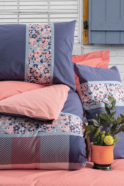 Cotton Box Alaçatı Double Duvet Cover Set Cielo Mercan