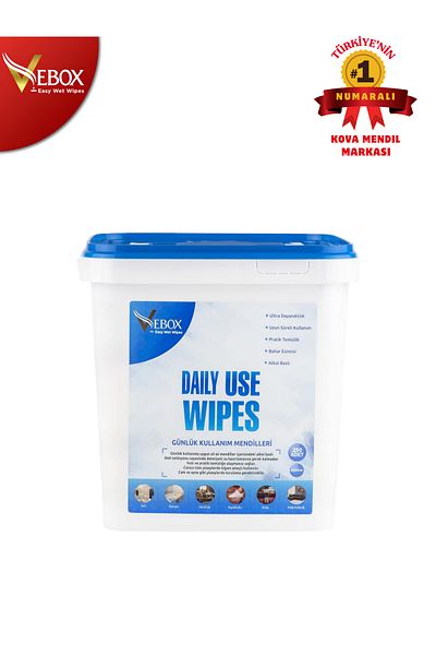 VEBOX Daily Use Wipes Daily Use Bucket Wet Wipes 250 Pieces