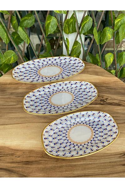 GÜRCÜGLASS قارب بنمط مجوهرات مكون من 3 قطع