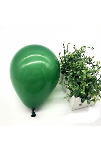 Deniz Party Store Metallic 12'' Dark Green Balloon 10 Pieces