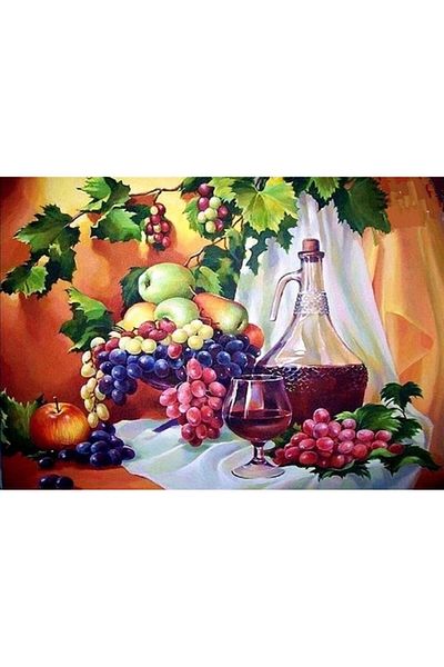Marcel Kristal Tablo Fruits Diamond Mosaic Painting 79x56cm