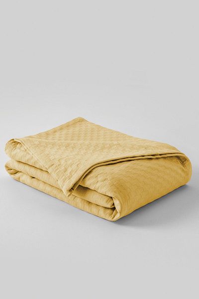 Cotton Box Yellow Crystal Patterned Single Cotton Pique - 170x230 Cm