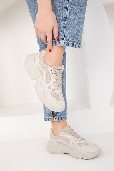 SOHO Beige Damen Sneakers 18148