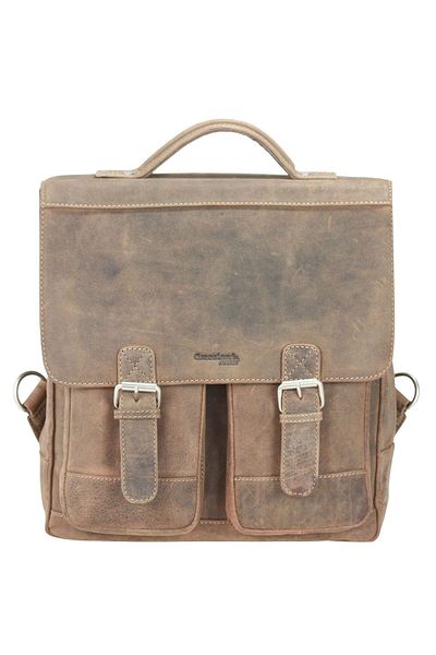 Greenland Nature Stein Umhängetasche Messenger Leder 33 cm