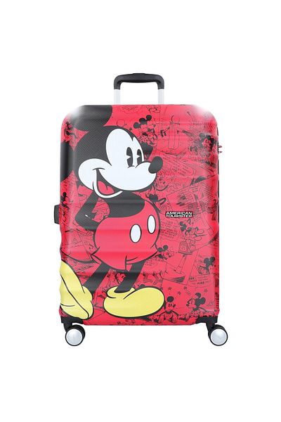 American Tourister DISNEY WAVEBREAKER   HARD SPINNER LUGGAGE  LARGE 77 CM  COMICS RED