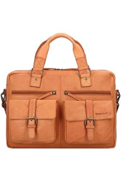 Greenland Nature Natur Aktentasche Leder 42 cm