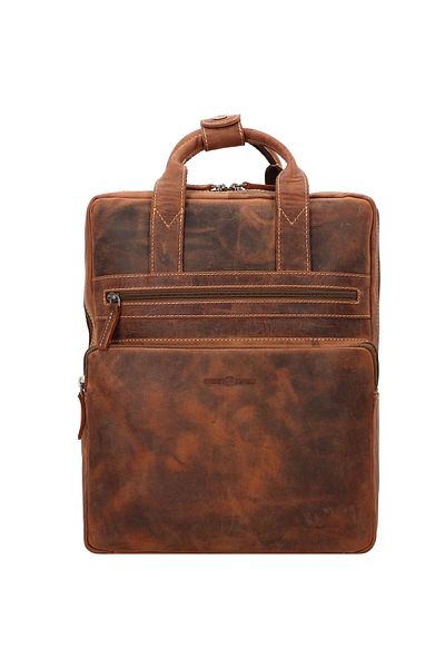 Greenburry Vintage backpack leather 38 cm laptop compartment