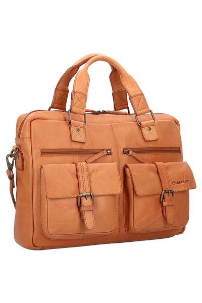 Greenland Nature Natur Aktentasche Leder 42 cm