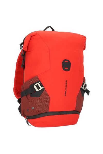 PIQUADRO , Piquadro, Nylon, Textile Backpack, Red, Laptop And Ipad Wallet Key Holder, Unisex