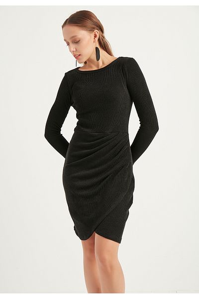 Herita Kleid mit Drapierung