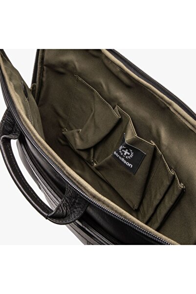 STRELLSON Hyde Park Kevin 38 cm Leder-Laptop-Tisch