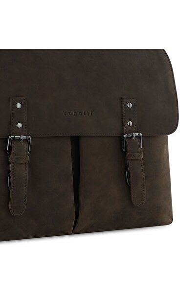 BUGATTI Luca 39 cm Leder Messenger - Gesicht Computer Fachaktentaschen