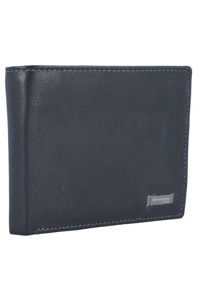 Greenland Nature Black Nappa wallet RFID leather 11 cm